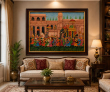 The Royal Shahi Sawari Canvas Painting