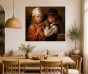 The Flute Lesson Canvas Painting