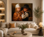 The Flute Lesson Canvas Painting