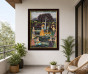 Krishna Leela in Vrindavan Canvas Painting