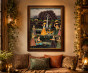 Krishna Leela in Vrindavan Canvas Painting