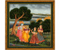 Radha Krishna in Vrindavan Canvas Painting