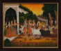 Krishna's Return to Vraj Canvas Painting